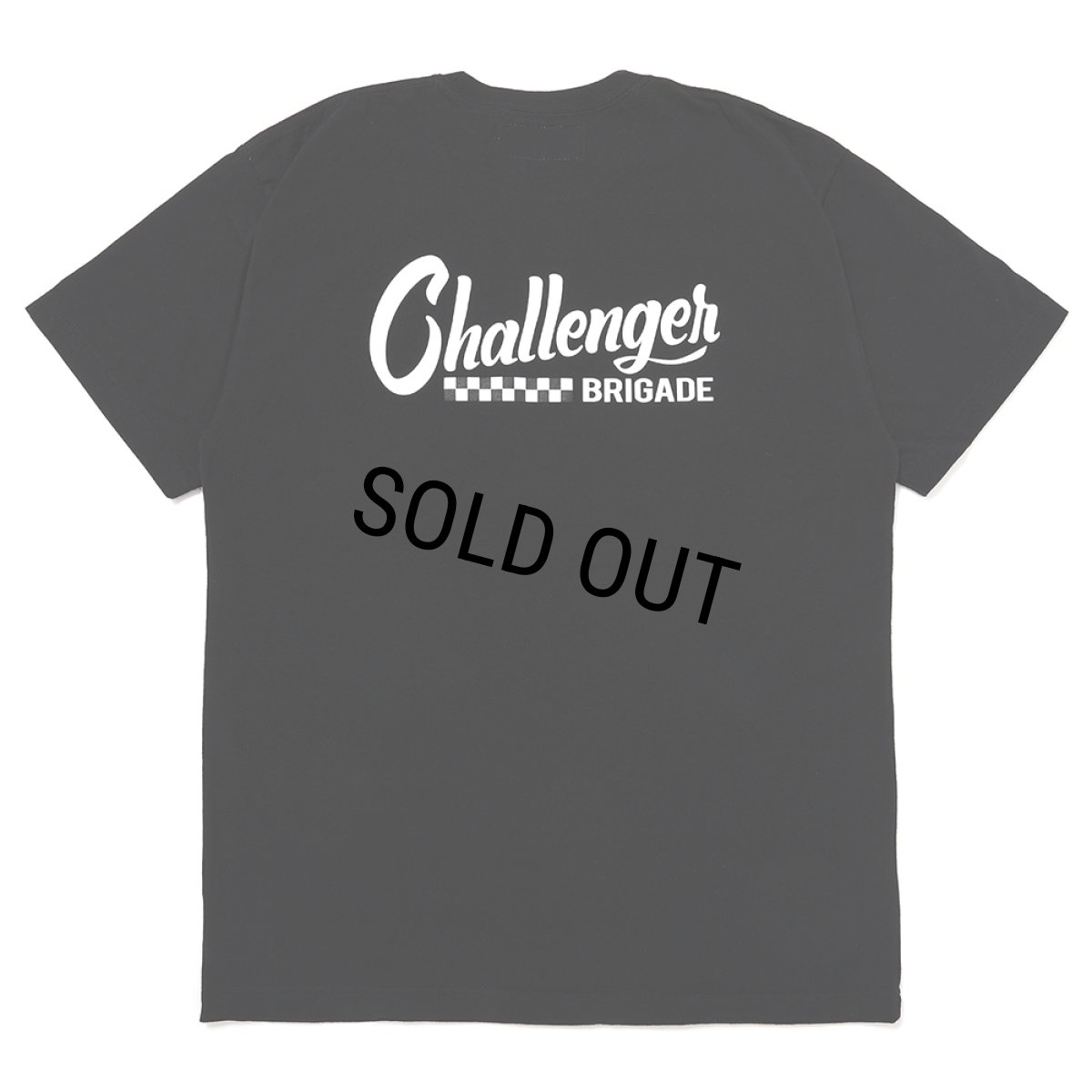 画像1: CHALLENGER/CHECKER LOGO TEE（BLACK）［プリントT-25春夏］ (1)