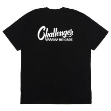 画像1: CHALLENGER/CHECKER LOGO TEE（BLACK）［プリントT-25春夏］ (1)
