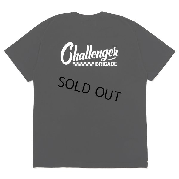 画像1: CHALLENGER/CHECKER LOGO TEE（BLACK）［プリントT-25春夏］