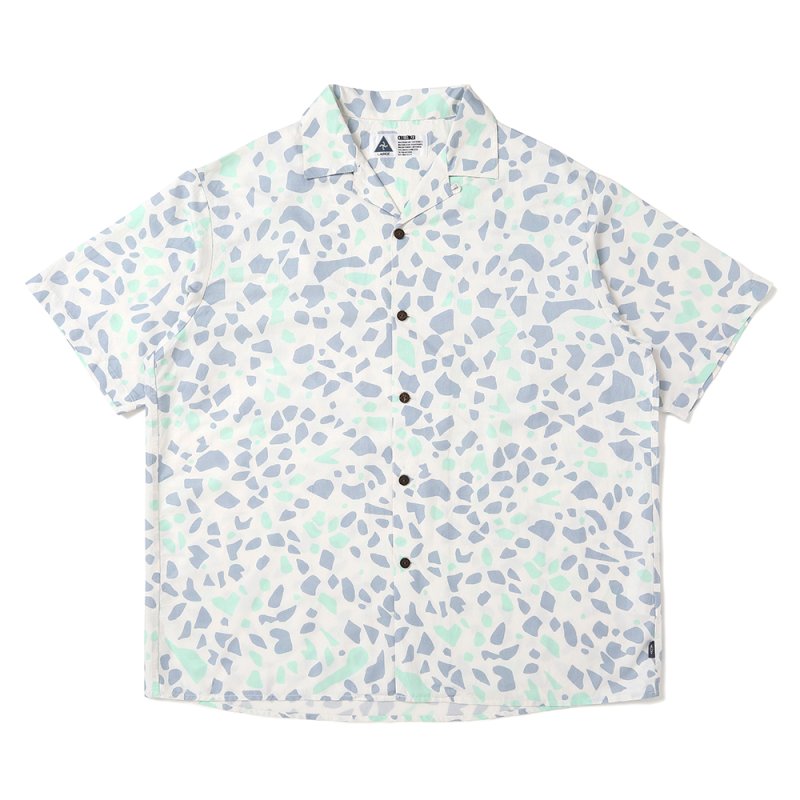 画像1: CHALLENGER/S/S STONE SHIRT（WHITE）［ストーンシャツ-25春夏］