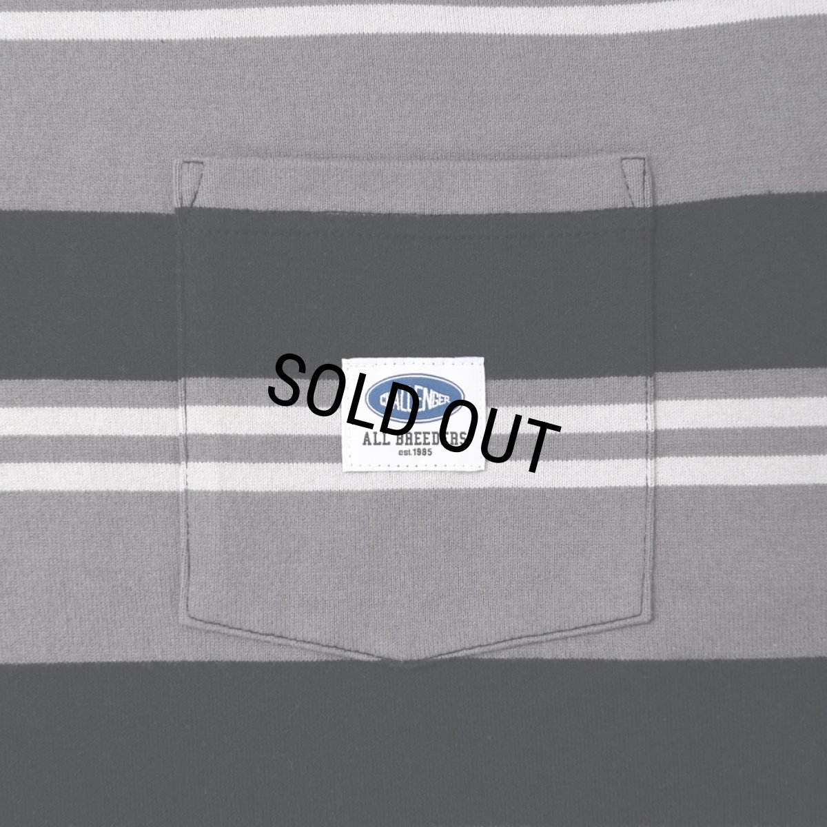 画像3: CHALLENGER/L/S BORDER TEE（GRAY/BLACK）［ボーダー長袖T-25春夏］ (3)