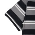 画像4: CHALLENGER/S/S BORDER POLO（GRAY/BLACK）［ボーダーポロ-25春夏］