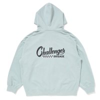 CHALLENGER/CHECKER ZIP HOODIE（MINT）［ジップフーディー-25春夏］