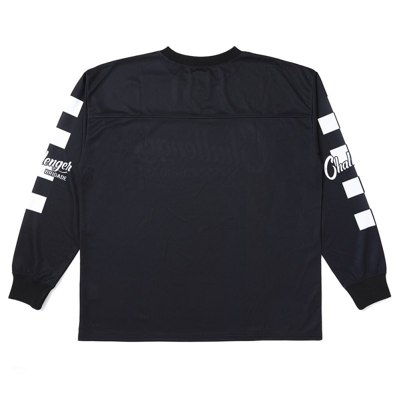 画像2: CHALLENGER/L/S RACING TEE（BLACK）［レーシング長袖T-25春夏］