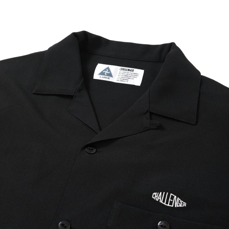 画像3: CHALLENGER/S/S PANAMA SHIRT（BLACK）［パナマシャツ-25春夏］