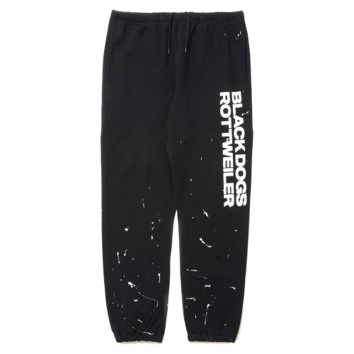 他の写真1: 【30%OFF】ROTTWEILER/R.W PAINTED SWEAT PANTS（BLACK）［ペイント加工スウェットパンツ-24春夏］