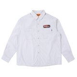 CHALLENGER/L/S PATCHED WORK SHIRT（GRAY）［パッチドワークシャツ-25春夏］