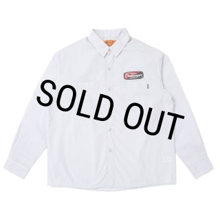 CHALLENGER/L/S PATCHED WORK SHIRT（GRAY）［パッチドワークシャツ-25
