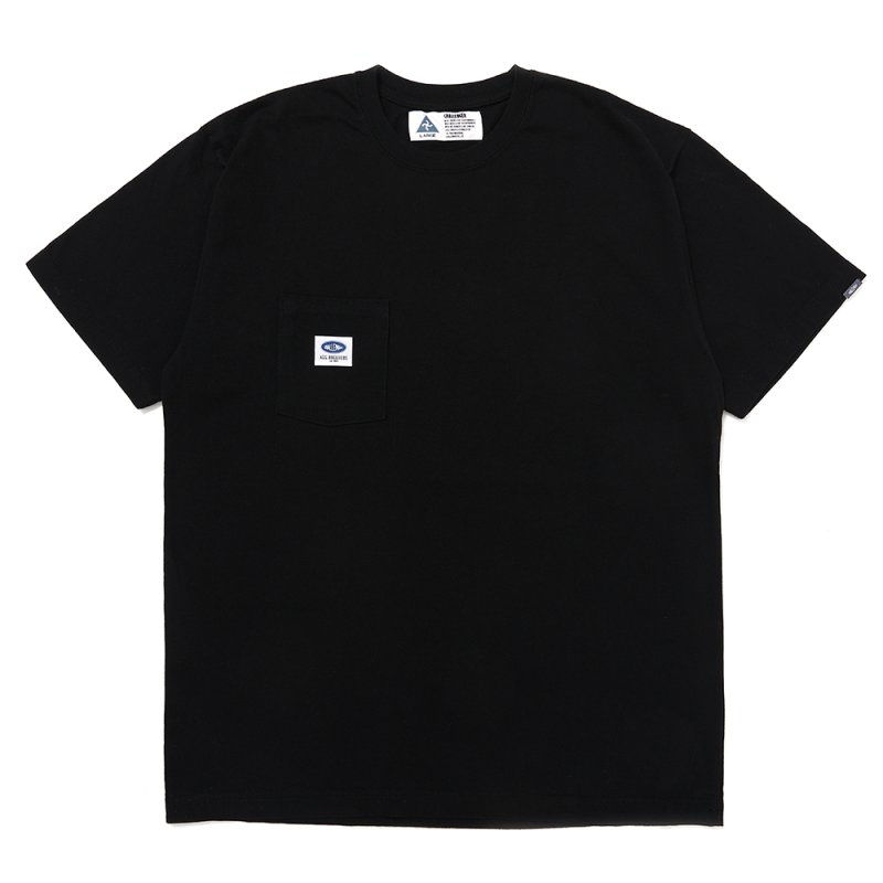 画像1: CHALLENGER/COCKTAIL POCKET TEE（BLACK）［プリントポケT-25春夏］