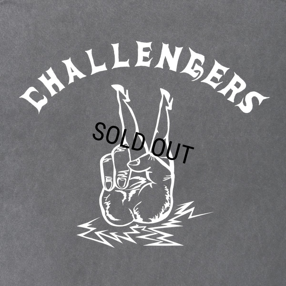 画像3: CHALLENGER/PIGMENT PEACE TEE（PEPPER BLACK）［ピグメント染めプリントT-25春夏］ (3)