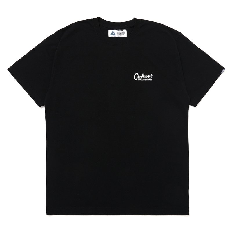 画像1: CHALLENGER/CHECKER LOGO TEE（BLACK）［プリントT-25春夏］