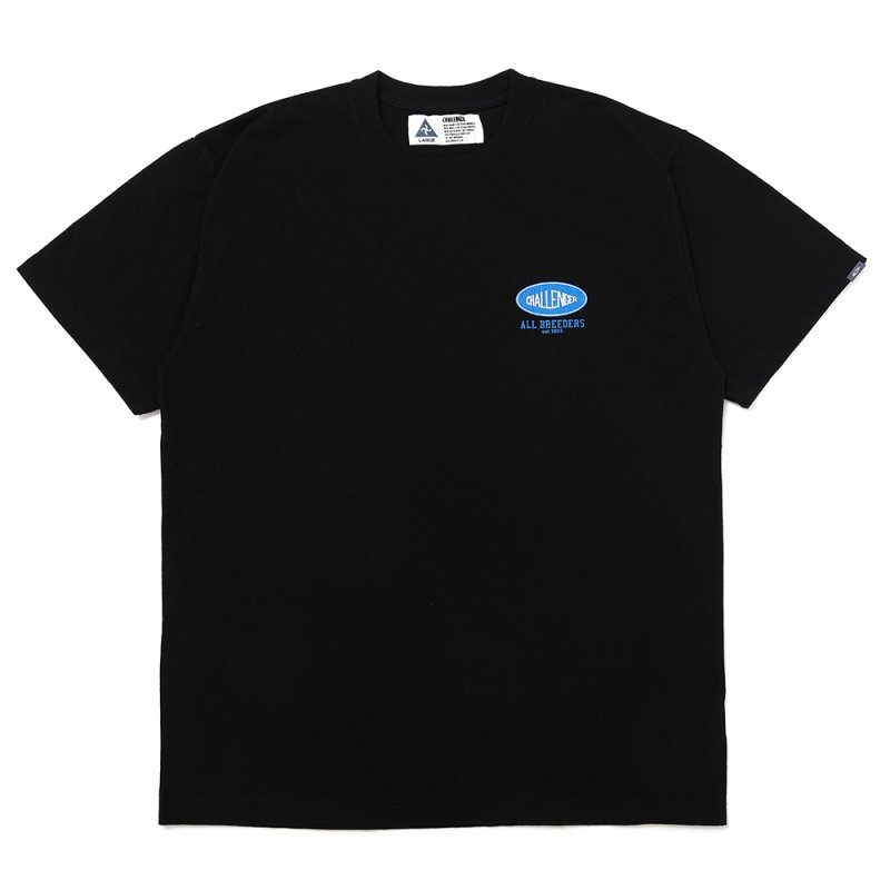 画像1: CHALLENGER/ROSE BANDANA TEE（BLACK）［プリントT-25春夏］