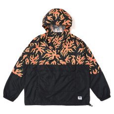 画像1: CHALLENGER/PACKABLE FIRE ANORAK（ORANGE/BLACK）［パッカブルファイヤーアノラック-25春夏］ (1)