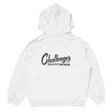 CHALLENGER/CHECKER ZIP HOODIE（GRAY）［ジップフーディー-25春夏］