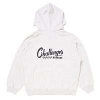 CHALLENGER/CHECKER ZIP HOODIE（GRAY）［ジップフーディー-25春夏］