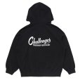 画像1: CHALLENGER/CHECKER ZIP HOODIE（BLACK）［ジップフーディー-25春夏］ (1)
