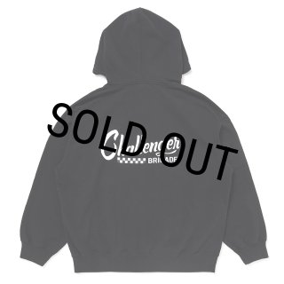 CHALLENGER/CHECKER ZIP HOODIE（BLACK）［ジップフーディー-25春夏