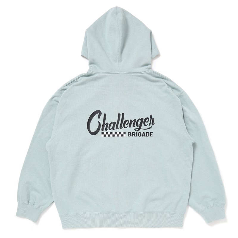 画像2: CHALLENGER/CHECKER ZIP HOODIE（MINT）［ジップフーディー-25春夏］