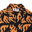 画像3: CHALLENGER/S/S FIRE SHIRT（ORANGE/BLACK）［ファイヤーシャツ-25春夏］ (3)