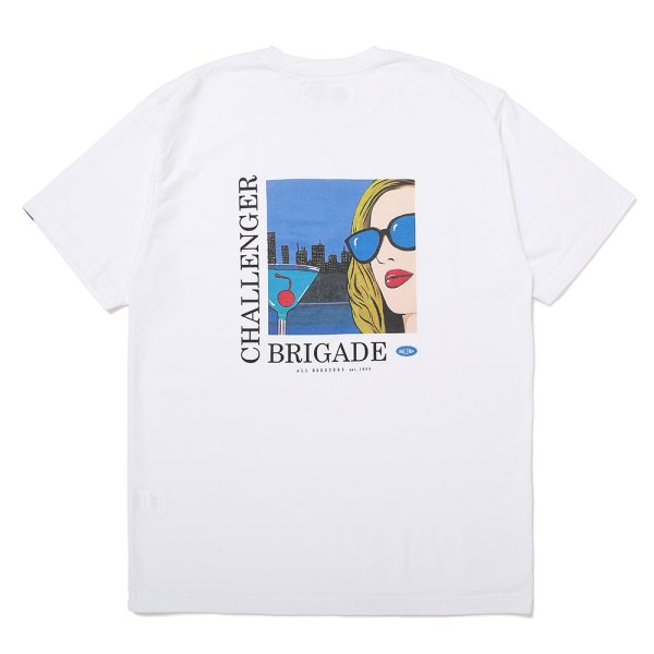 画像1: CHALLENGER/COCKTAIL POCKET TEE（WHITE）［プリントポケT-25春夏］