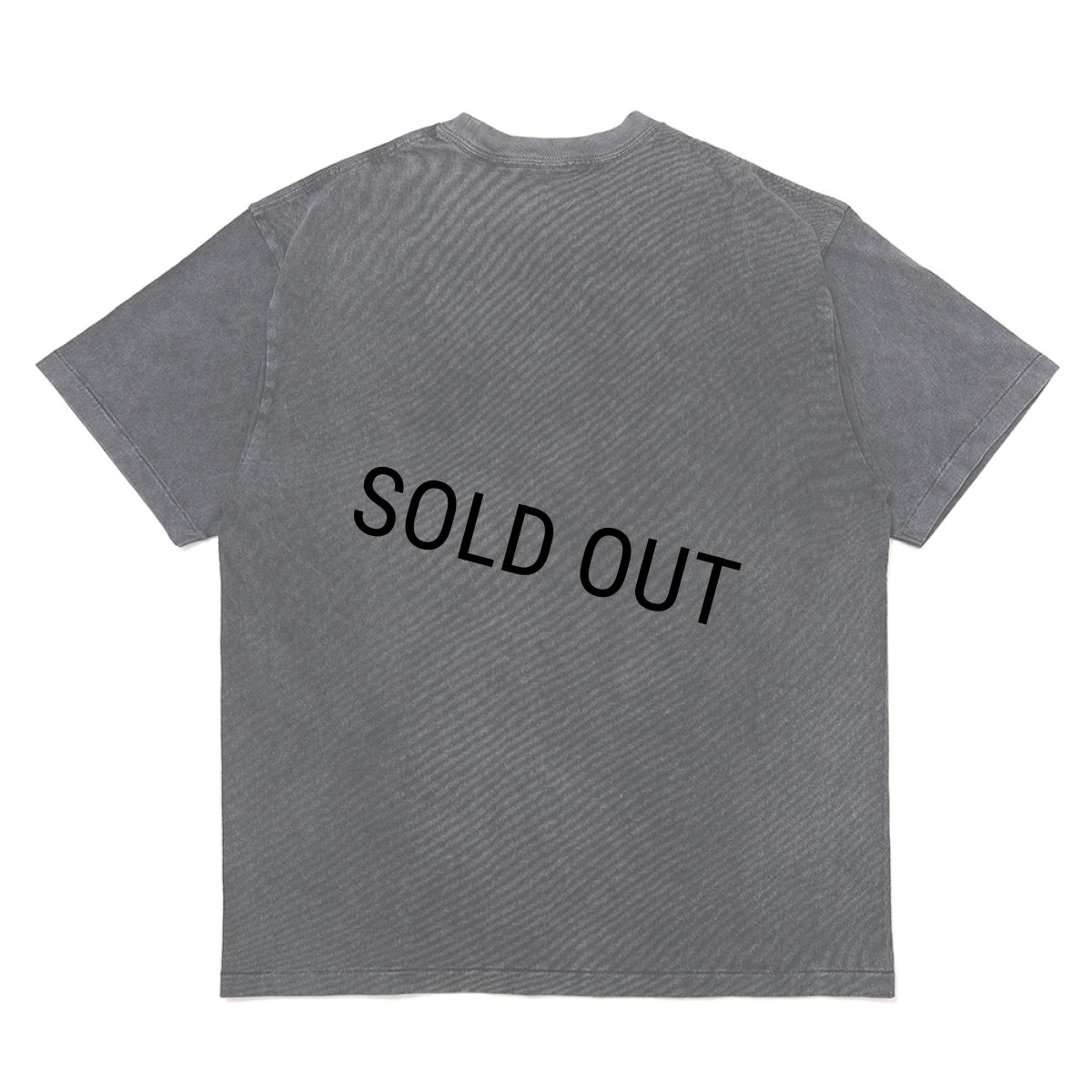 画像2: CHALLENGER/PIGMENT LOGO TEE（PEPPER BLACK）［ピグメント染め刺繍T-25春夏］ (2)