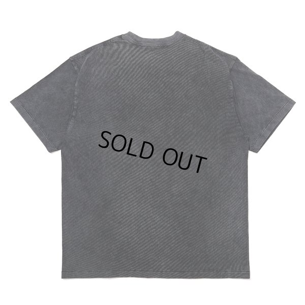 画像2: CHALLENGER/PIGMENT LOGO TEE（PEPPER BLACK）［ピグメント染め刺繍T-25春夏］