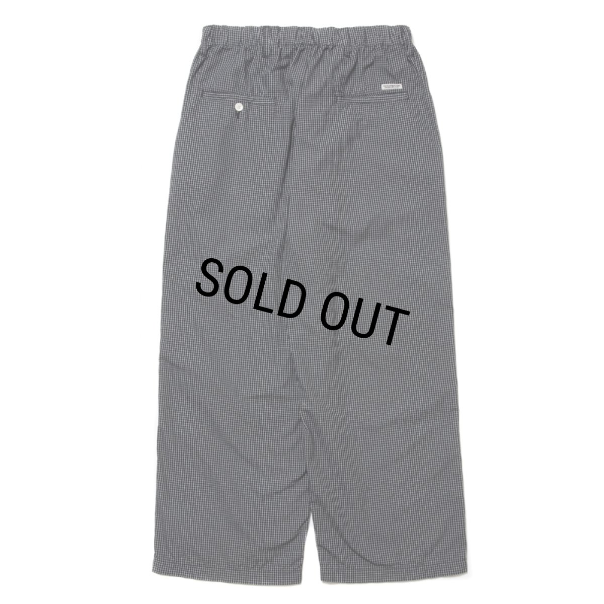 画像2: COOTIE PRODUCTIONS/Garment Dyed Ripstop Check Easy Pants（Black）［チェックイージーパンツ-24春夏］ (2)