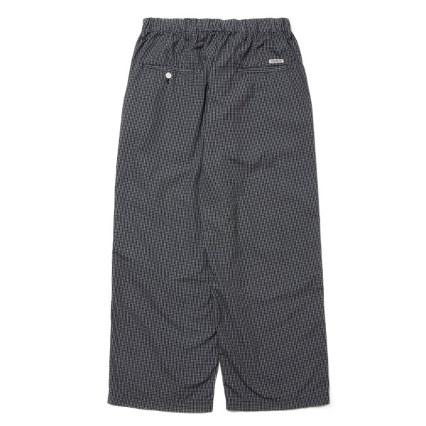 画像2: COOTIE PRODUCTIONS/Garment Dyed Ripstop Check Easy Pants（Black）［チェックイージーパンツ-24春夏］
