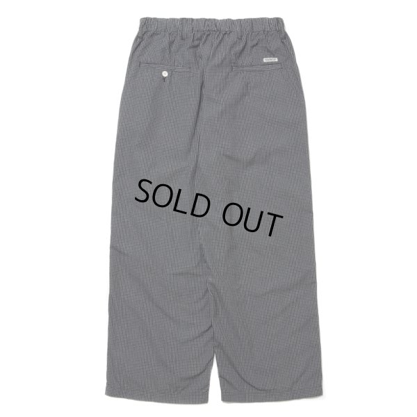 画像2: COOTIE PRODUCTIONS/Garment Dyed Ripstop Check Easy Pants（Black）［チェックイージーパンツ-24春夏］