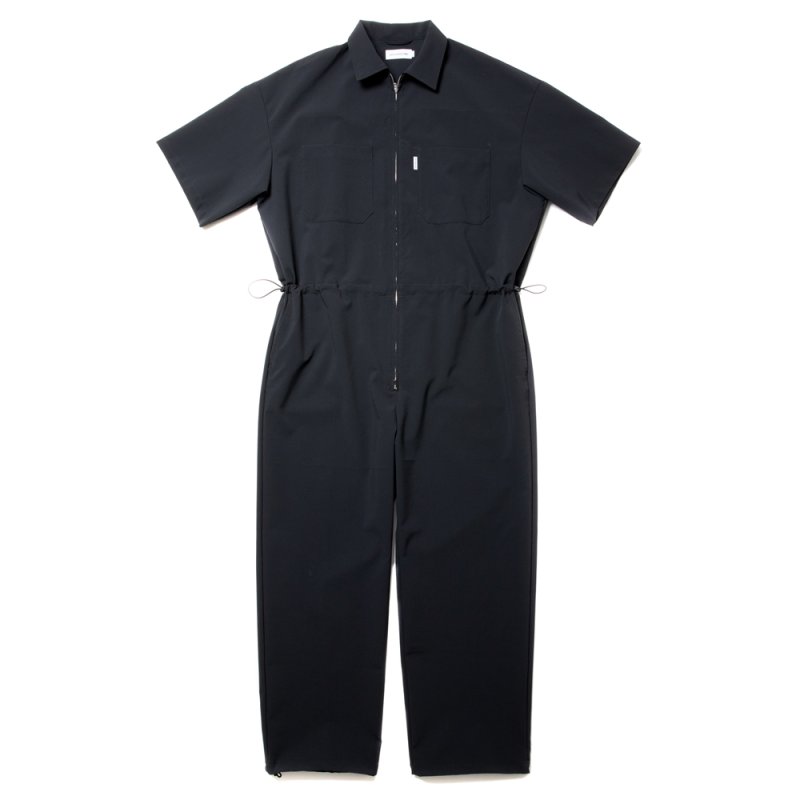 画像1: COOTIE PRODUCTIONS/Polyester Typewriter Error Fit Jump Suits（Black）［エラーフィットジャンプスーツ-24春夏］