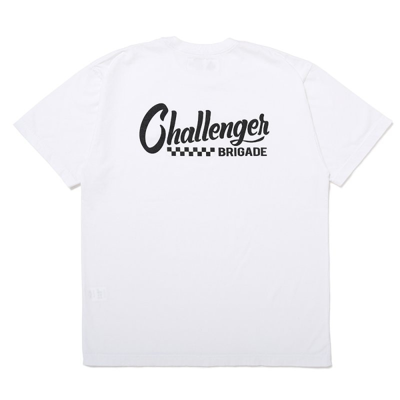 画像2: CHALLENGER/CHECKER LOGO TEE（WHITE）［プリントT-25春夏］