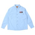 画像1: CHALLENGER/L/S PATCHED WORK SHIRT（SAX）［パッチドワークシャツ-25春夏］ (1)
