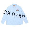 CHALLENGER/L/S PATCHED WORK SHIRT（SAX）［パッチドワークシャツ-25春夏］