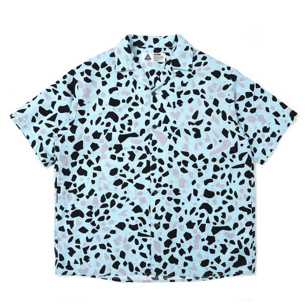 画像1: CHALLENGER/S/S STONE SHIRT（LT BLUE）［ストーンシャツ-25春夏］