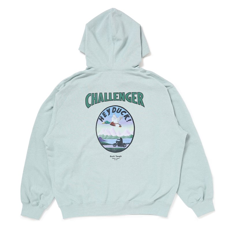 画像2: CHALLENGER/HEY DUCK ZIP HOODIE（MINT）［ジップフーディー-25春夏］