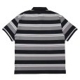 画像2: CHALLENGER/S/S BORDER POLO（GRAY/BLACK）［ボーダーポロ-25春夏］ (2)