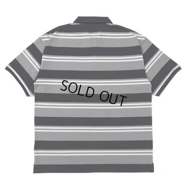 画像2: CHALLENGER/S/S BORDER POLO（GRAY/BLACK）［ボーダーポロ-25春夏］
