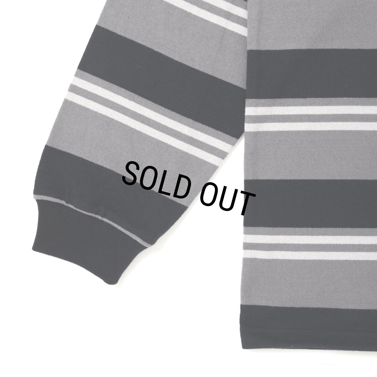 画像4: CHALLENGER/L/S BORDER TEE（GRAY/BLACK）［ボーダー長袖T-25春夏］ (4)