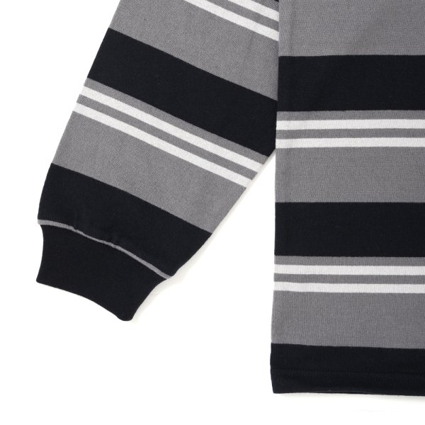 画像4: CHALLENGER/L/S BORDER TEE（GRAY/BLACK）［ボーダー長袖T-25春夏］