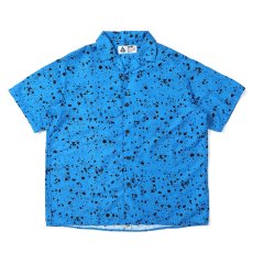 画像1: CHALLENGER/S/S SPLATTER SHIRT（BLUE）［スプラッターシャツ-25春夏］ (1)
