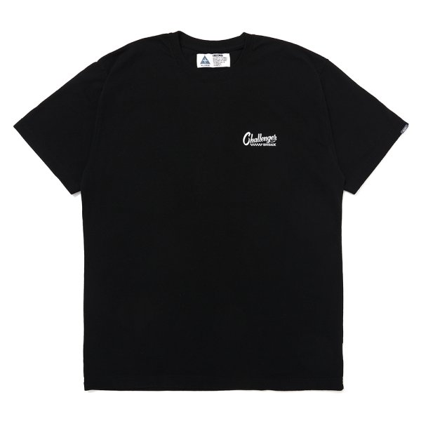 画像2: CHALLENGER/CHECKER LOGO TEE（BLACK）［プリントT-25春夏］