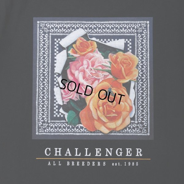 画像5: CHALLENGER/ROSE BANDANA TEE（BLACK）［プリントT-25春夏］