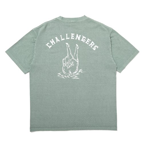 他の写真2: CHALLENGER/PIGMENT PEACE TEE（MINT）［ピグメント染めプリントT-25春夏］