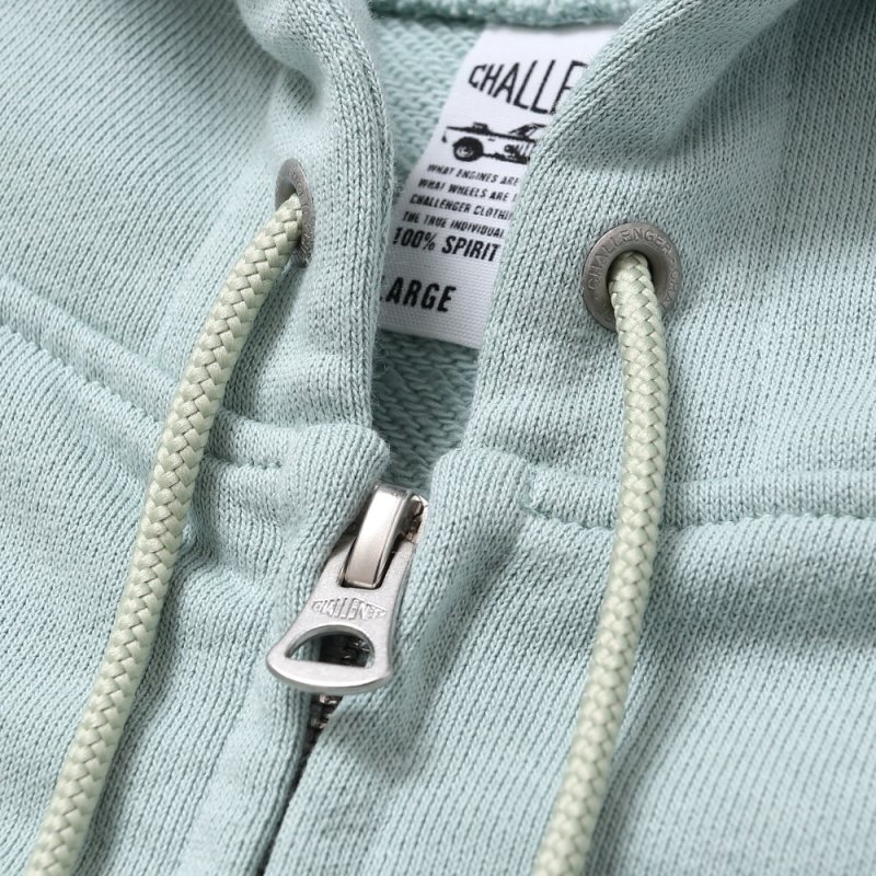 画像3: CHALLENGER/CHECKER ZIP HOODIE（MINT）［ジップフーディー-25春夏］