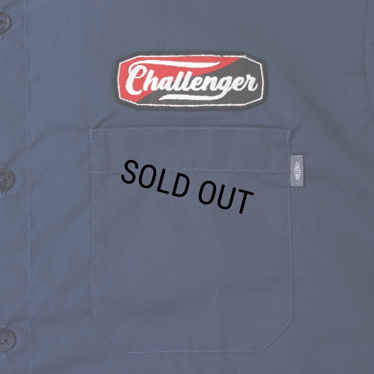 画像2: CHALLENGER/S/S PATCHED WORK SHIRT（NAVY）［パッチドワークシャツ-25春夏］ (2)