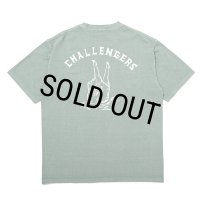 CHALLENGER/PIGMENT PEACE TEE（MINT）［ピグメント染めプリントT-25春夏］