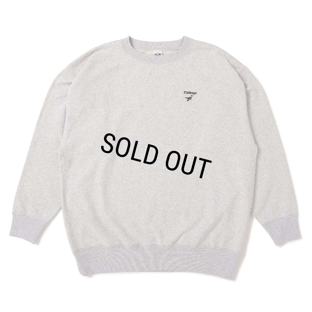 画像2: CHALLENGER/SCORPION C/N SWEAT（GRAY）［クルーネックスウェット-25春夏］ (2)