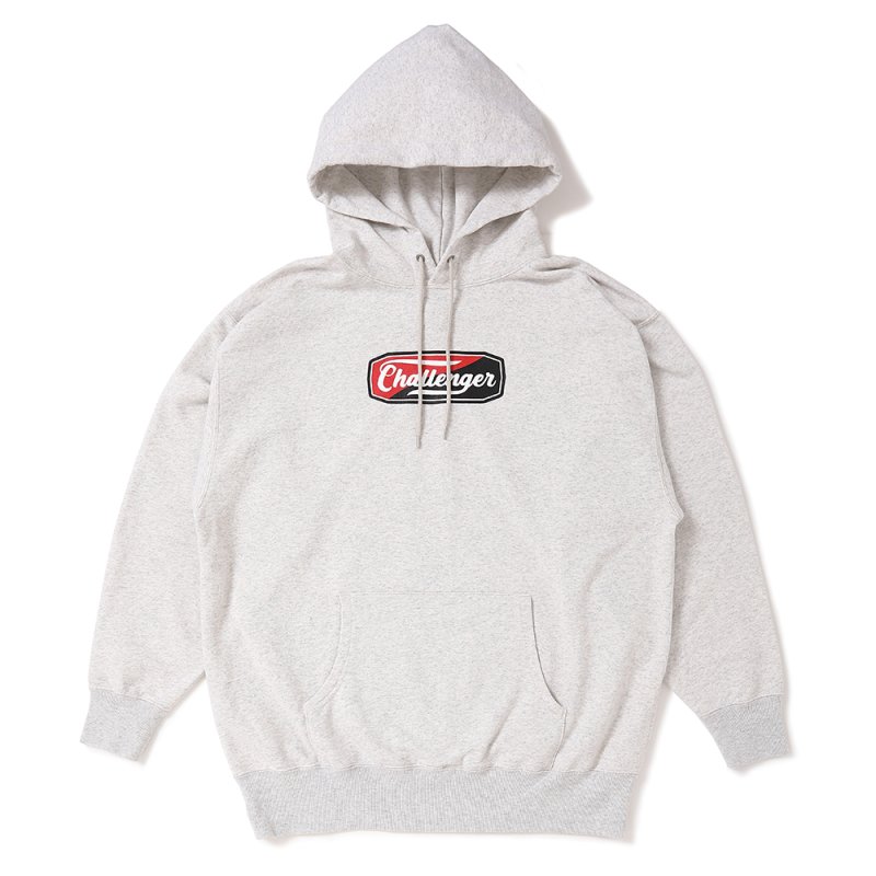 画像1: CHALLENGER/TWO TONE LOGO HOODIE（GRAY）［プルオーバーパーカー-25春夏］