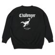 画像1: CHALLENGER/SCORPION C/N SWEAT（BLACK）［クルーネックスウェット-25春夏］ (1)