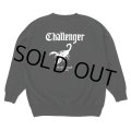 CHALLENGER/SCORPION C/N SWEAT（BLACK）［クルーネックスウェット-25春夏］